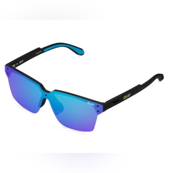 Quay Polarized Homestretch Sunglasses Black OR Blue NWT MSRP$95 - Picture 1 of 13